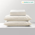Grounding Sheets in natural white color with pillowcases bundle