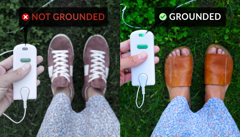 Grounding shoes