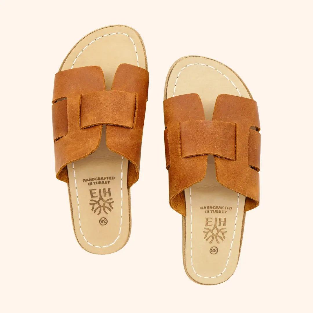 Grounding Barefoot Interwoven Slide-In Sandals for Women