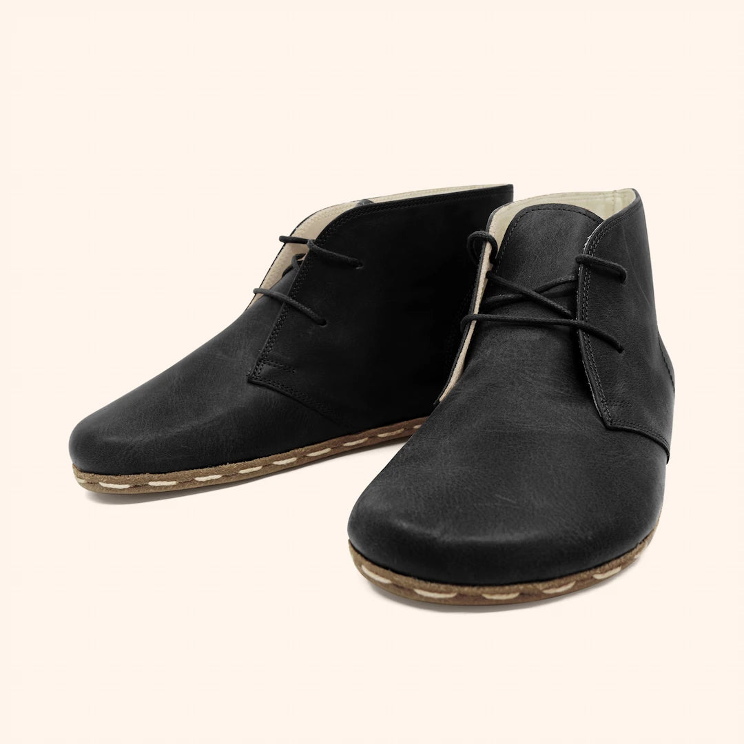 Grounding & Earthing Barefoot Chukka Boots for Women