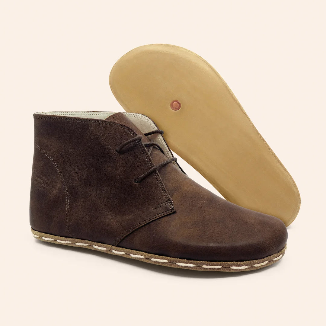 Grounding & Earthing Barefoot Chukka Boots for Women