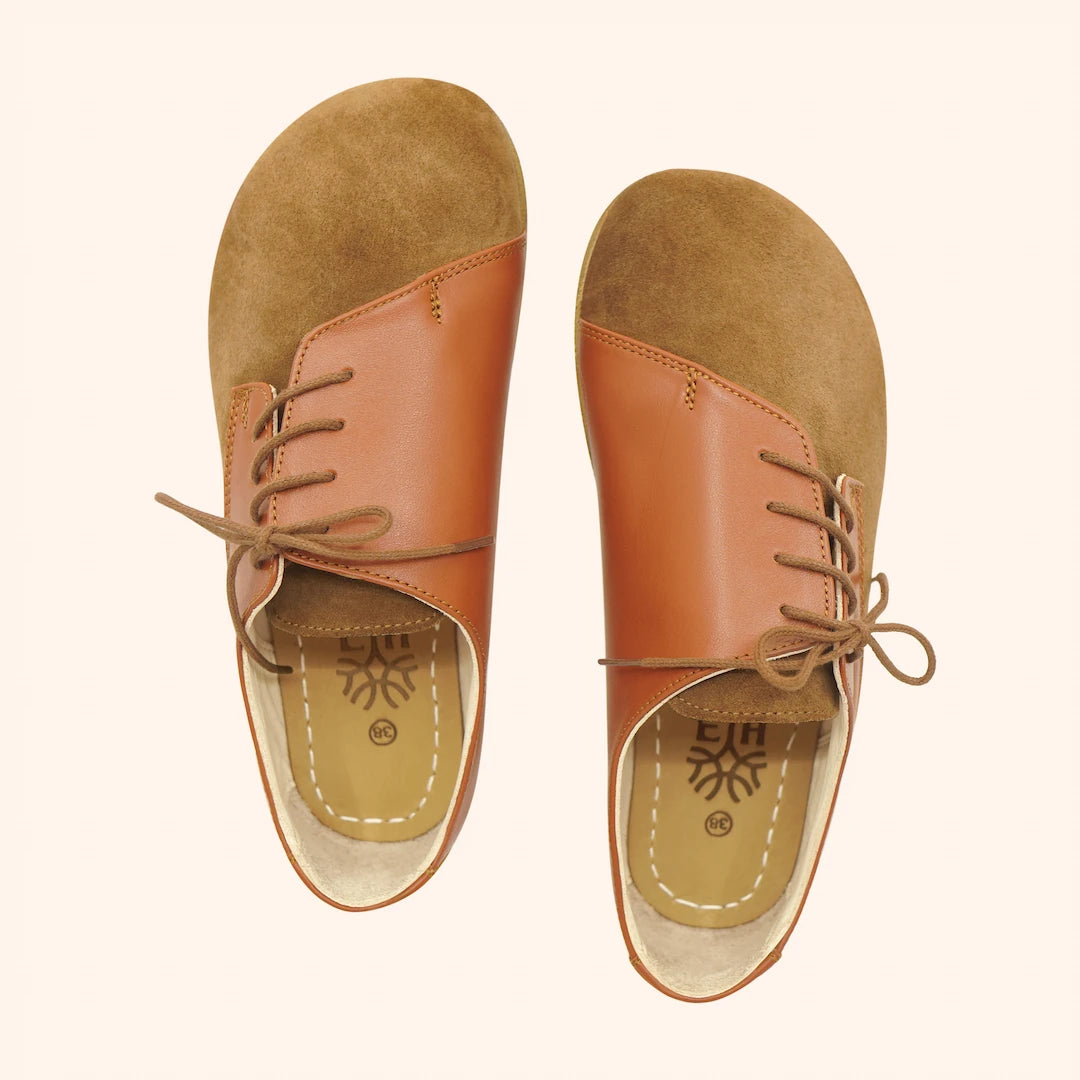 Grounding & Earthing Barefoot Diagonal Lace-Up Shoes for Women