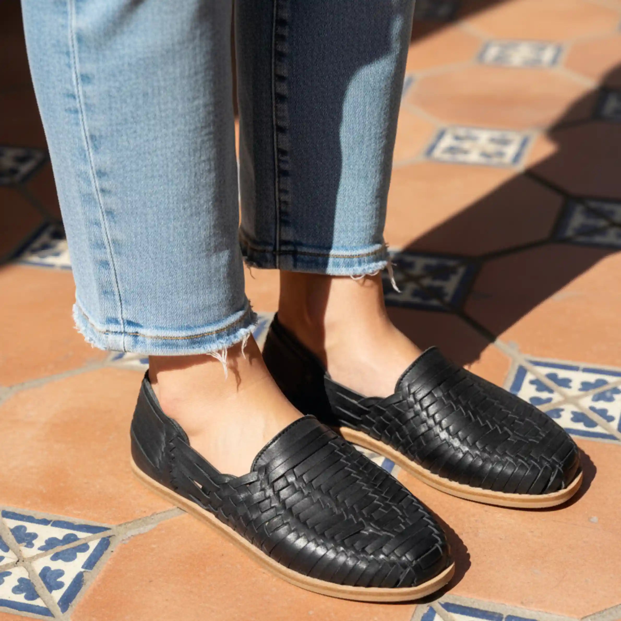 Grounding & Earthing Barefoot Huarache Slip-Ons for Women