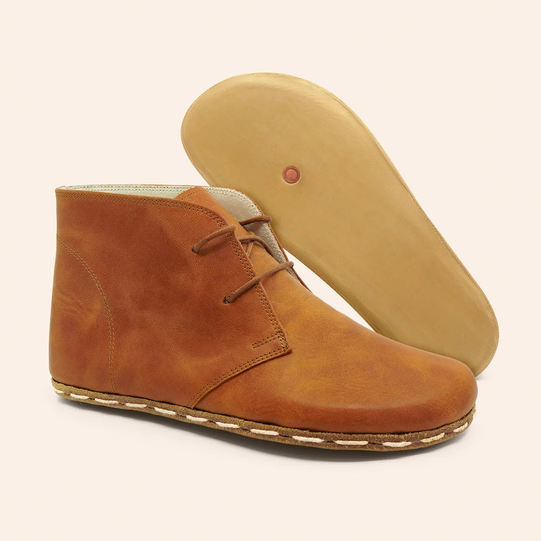Grounding & Earthing Barefoot Chukka Boots for Women