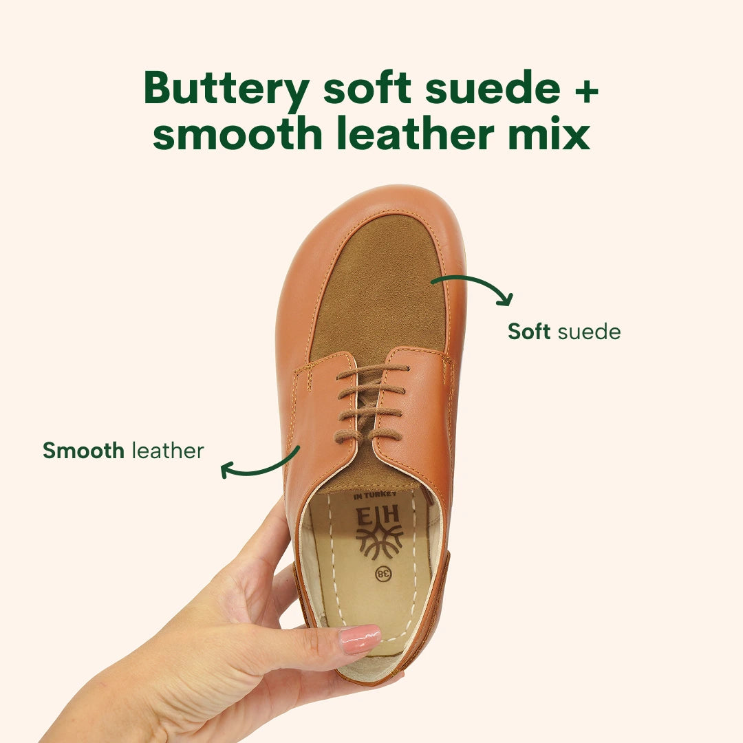 Grounding & Earthing Barefoot Derby Shoes for Women