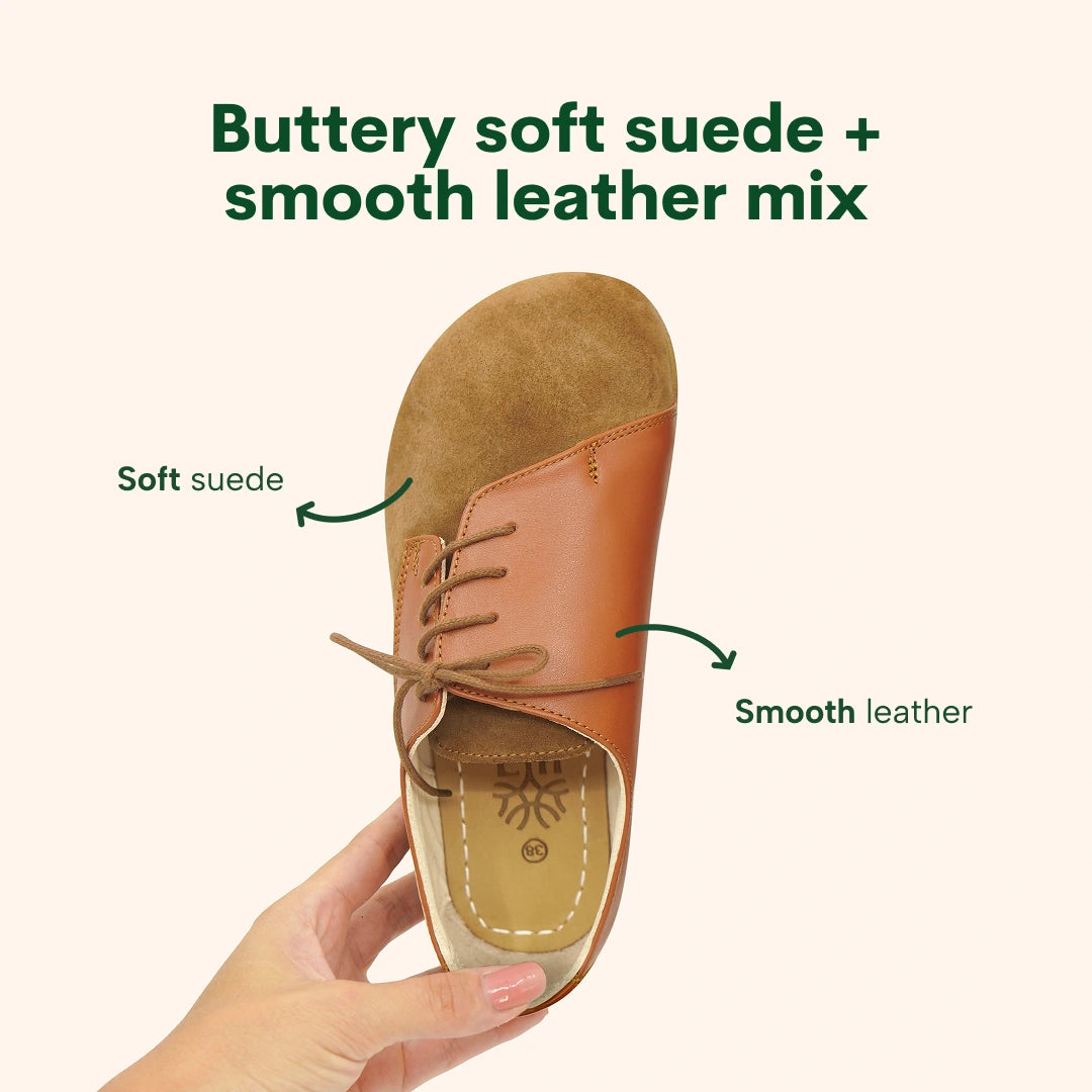 Grounding & Earthing Barefoot Diagonal Lace-Up Shoes for Women