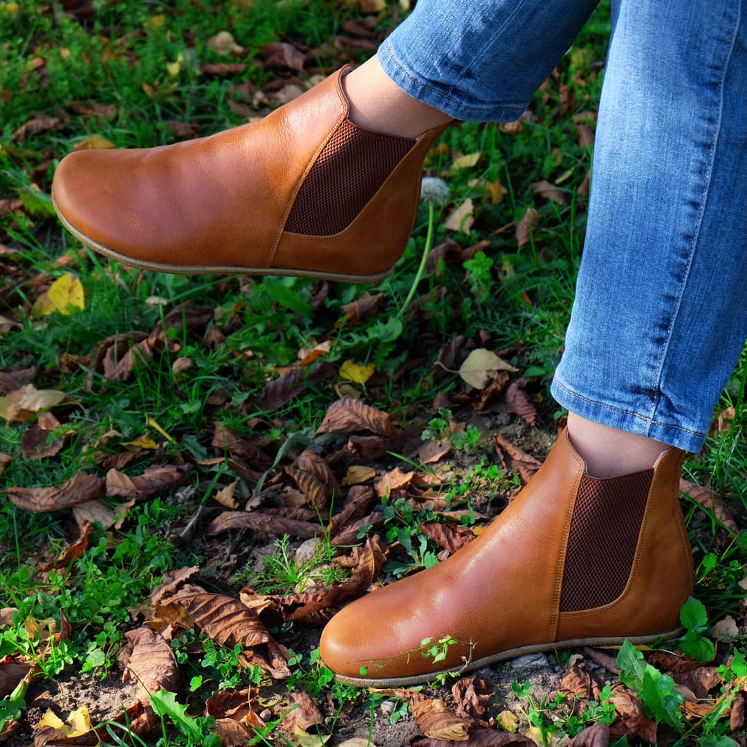 Grounding & Earthing Barefoot Chelsea Boots for Women