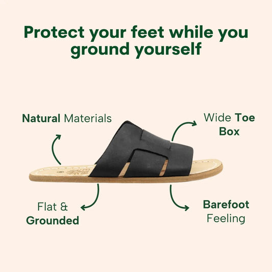 Grounding & Earthing Barefoot Interwoven Slide-In Sandals for Men