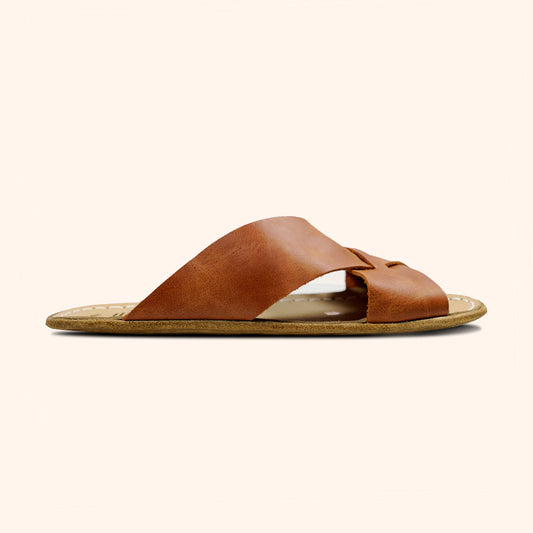 Grounding & Earthing Barefoot Crossover Slide-In Sandals for Women