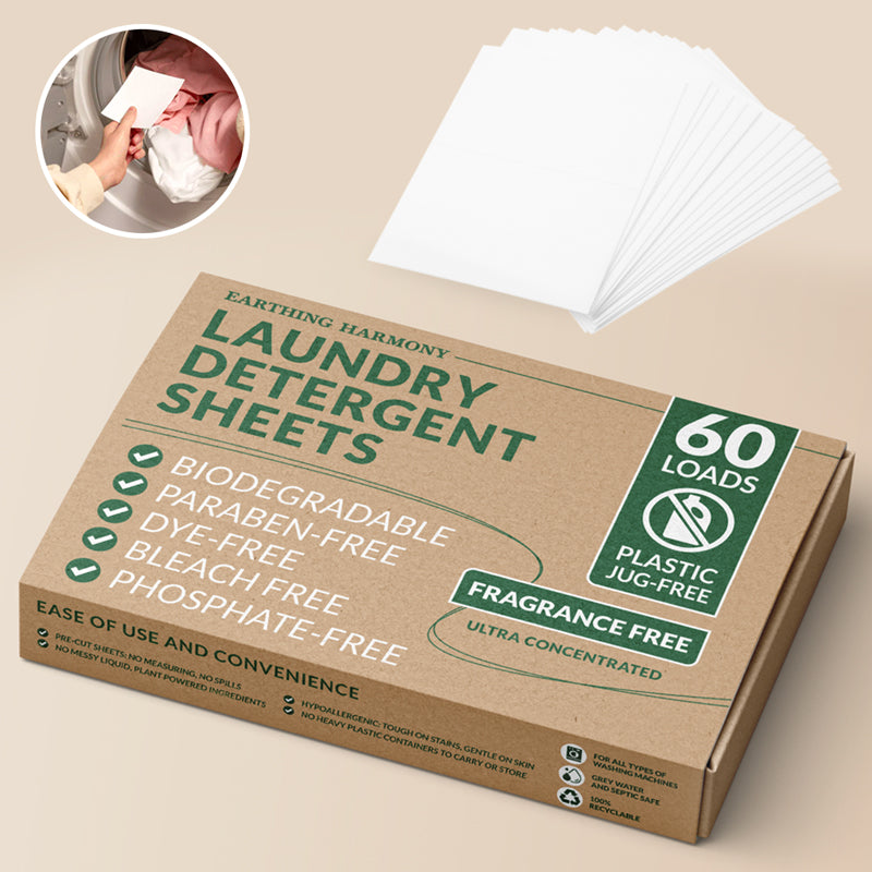 Eco Laundry Detergent Sheets - 60 Loads (Fragrance-Free)