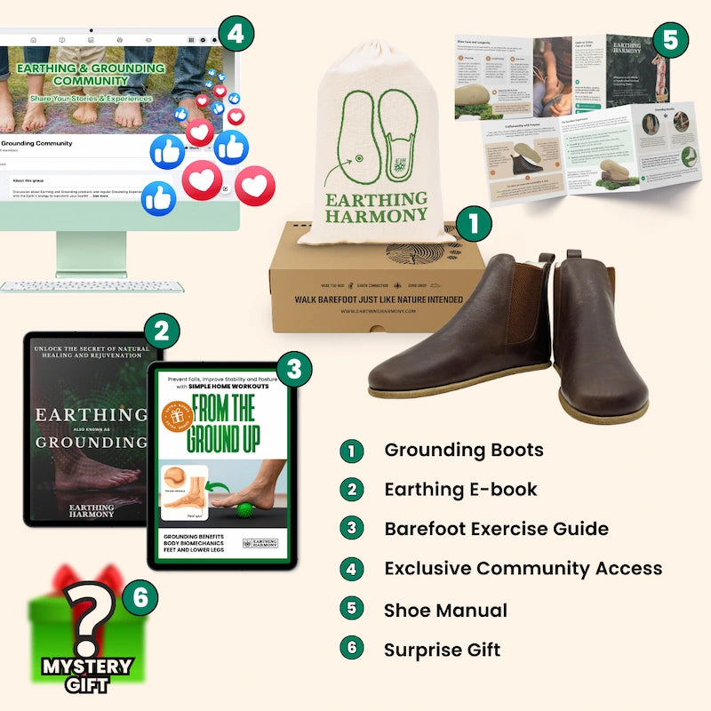 Grounding & Earthing Barefoot Chelsea Boots for Men