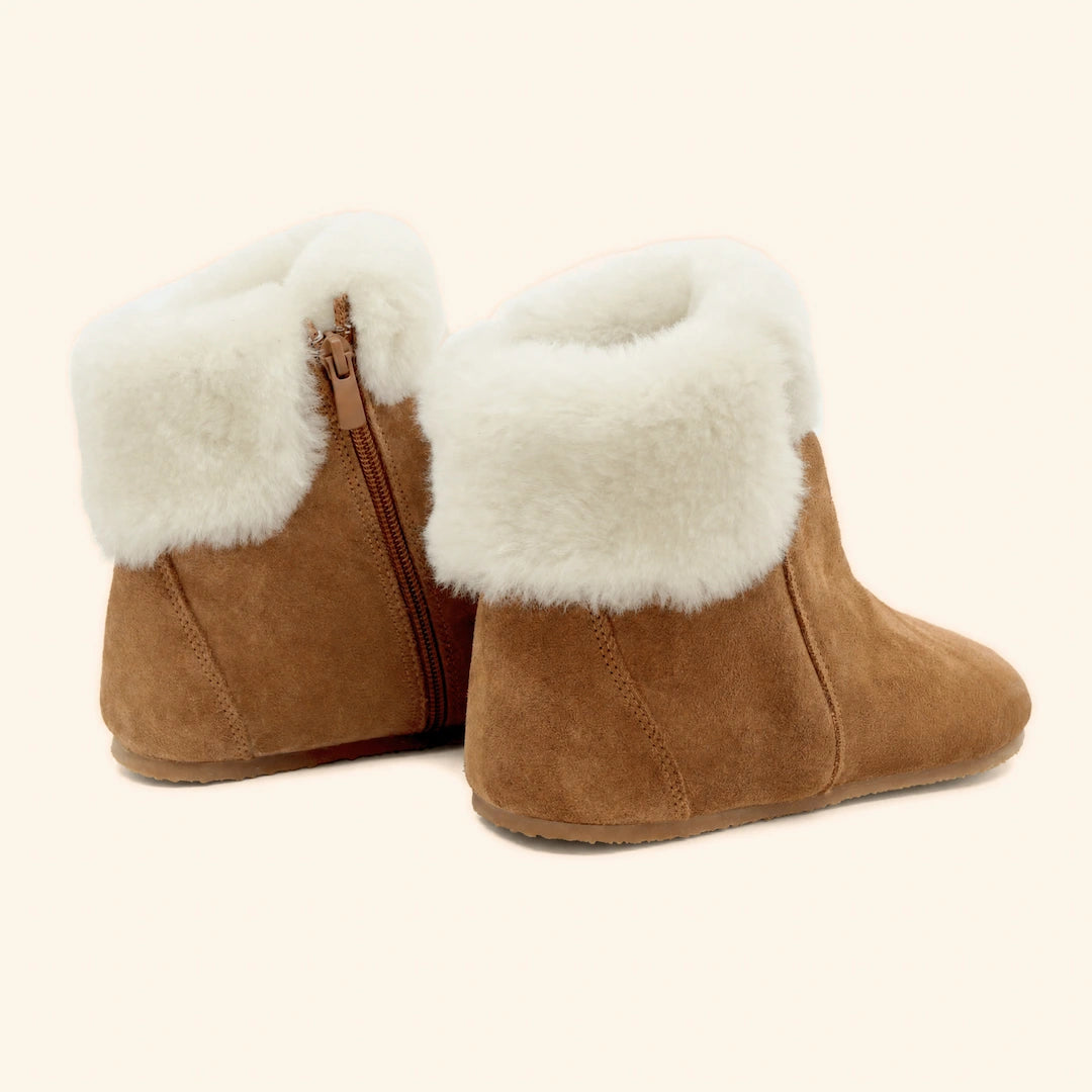 Grounding & Earthing Barefoot Shearling Cuff Boots for Women