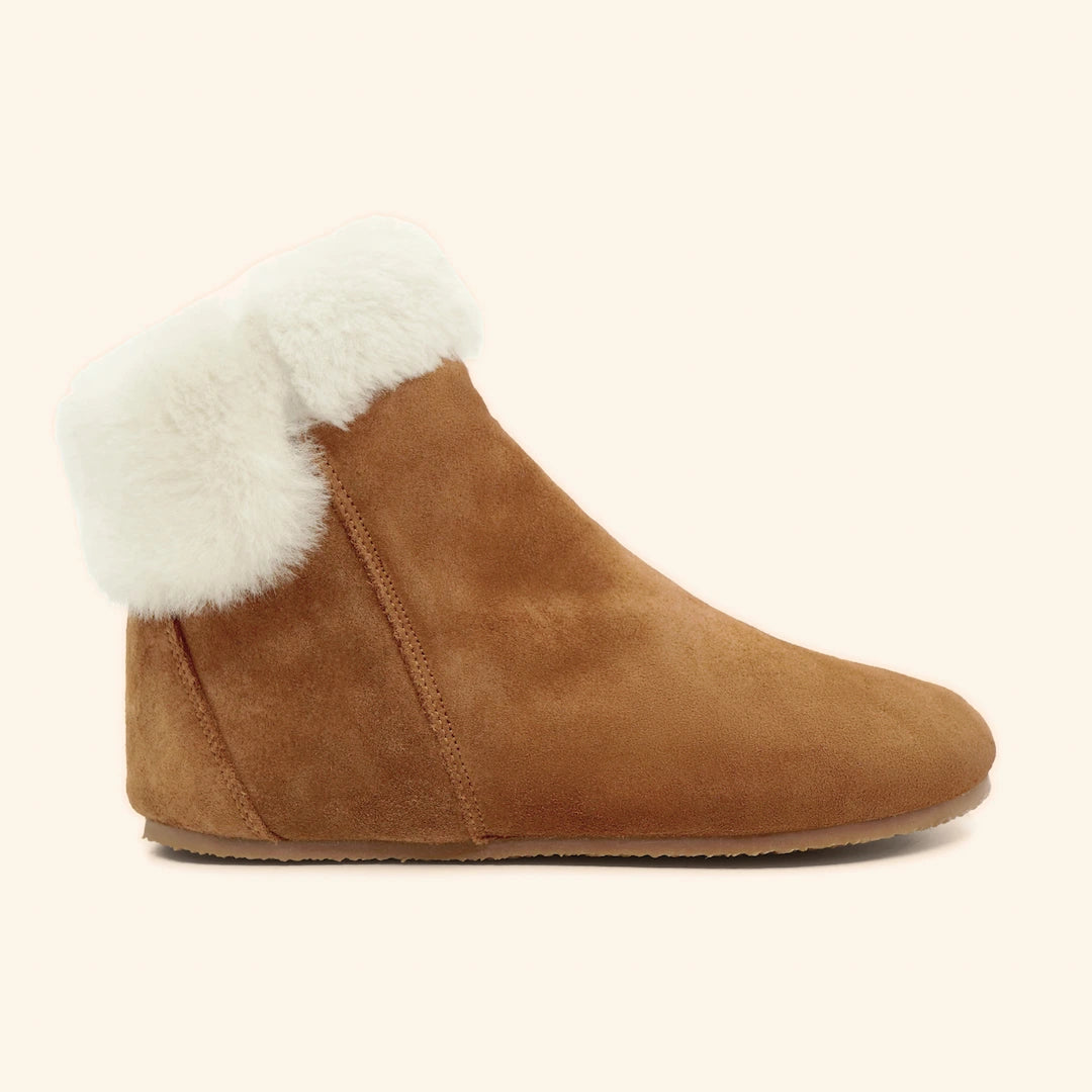 Grounding & Earthing Barefoot Shearling Cuff Boots for Women