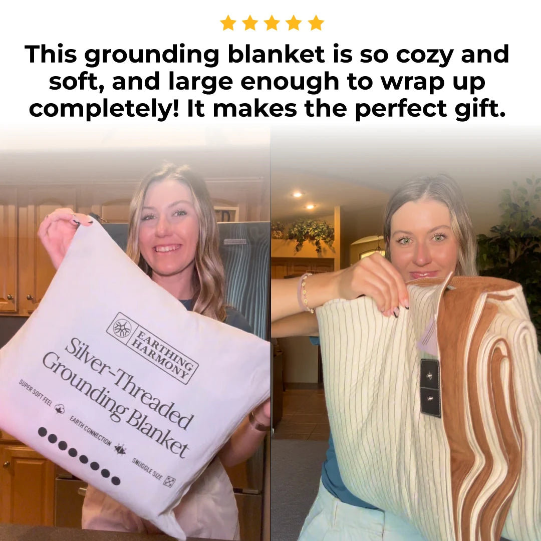 Grounding & Earthing Throw Blanket