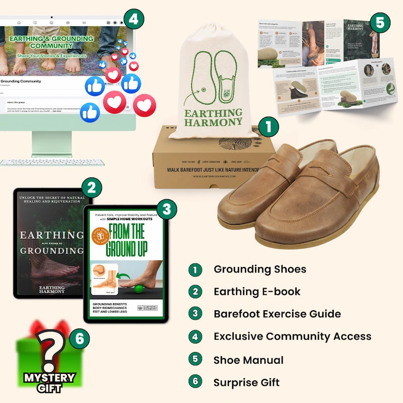 Grounding & Earthing Barefoot Penny Loafers for Women