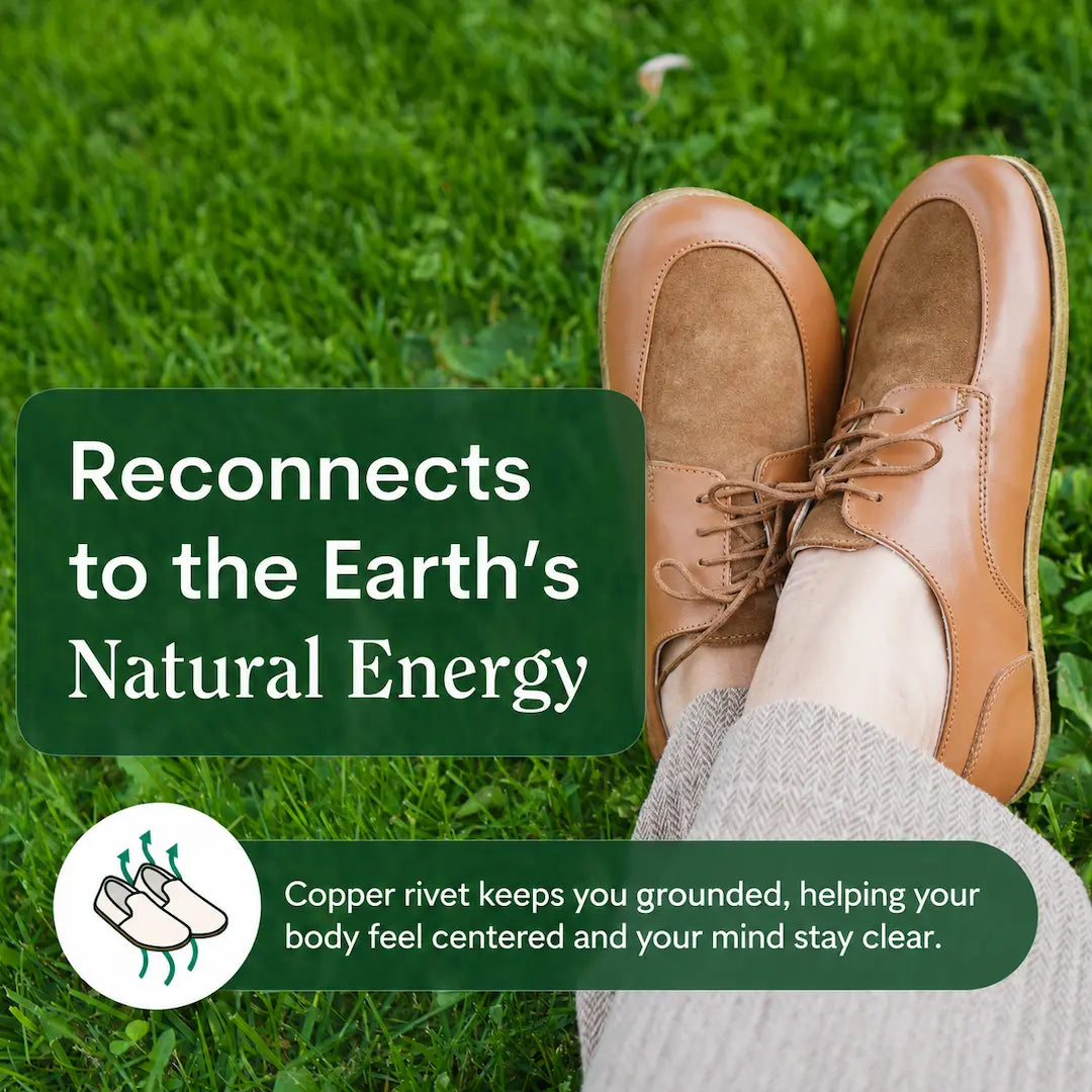Grounding & Earthing Barefoot Derby Shoes for Women