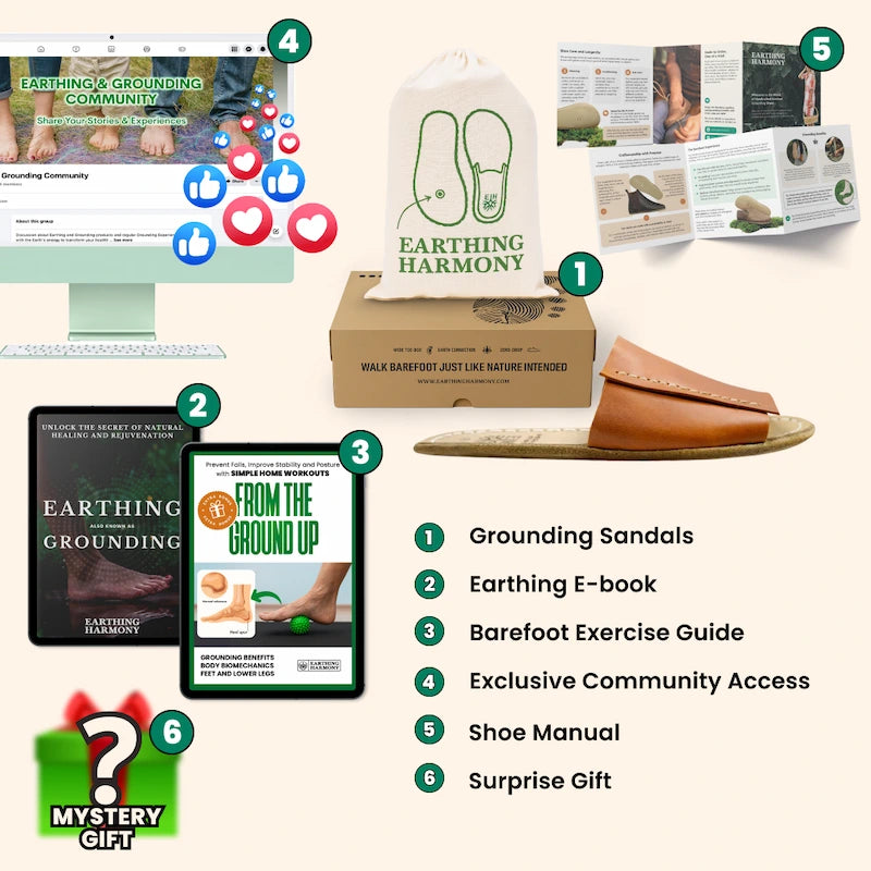 Grounding & Earthing Barefoot Slide-In Sandals for Women