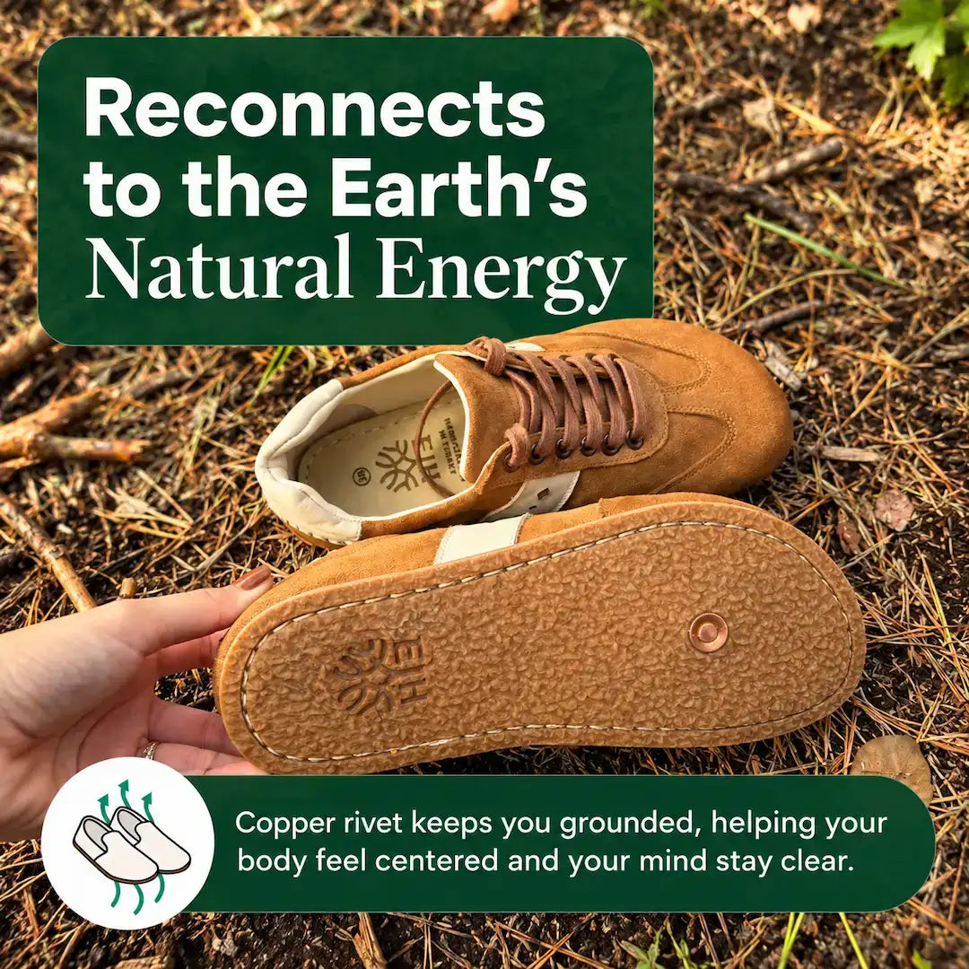 Grounding & Earthing Barefoot Retro Sneakers for Women