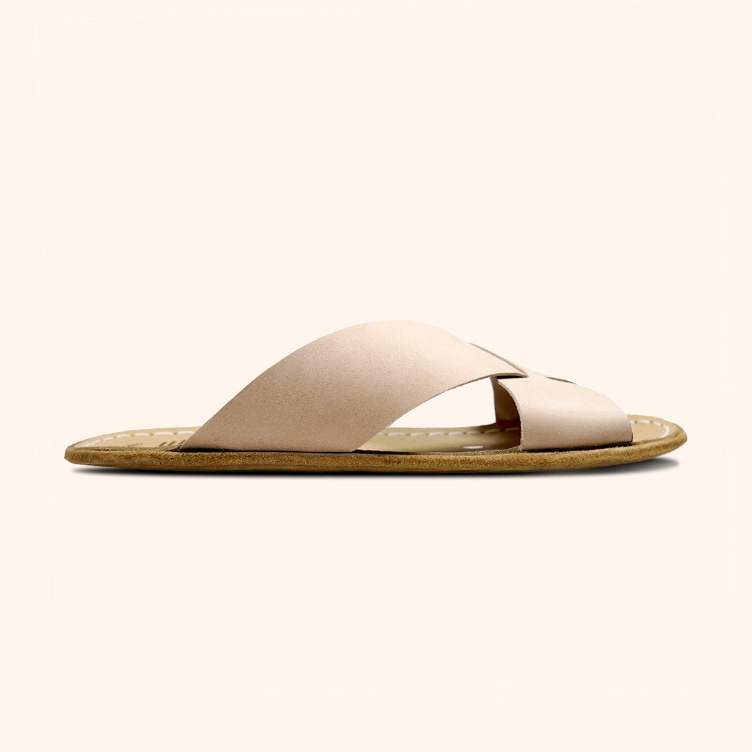 Grounding & Earthing Barefoot Crossover Slide-In Sandals for Women