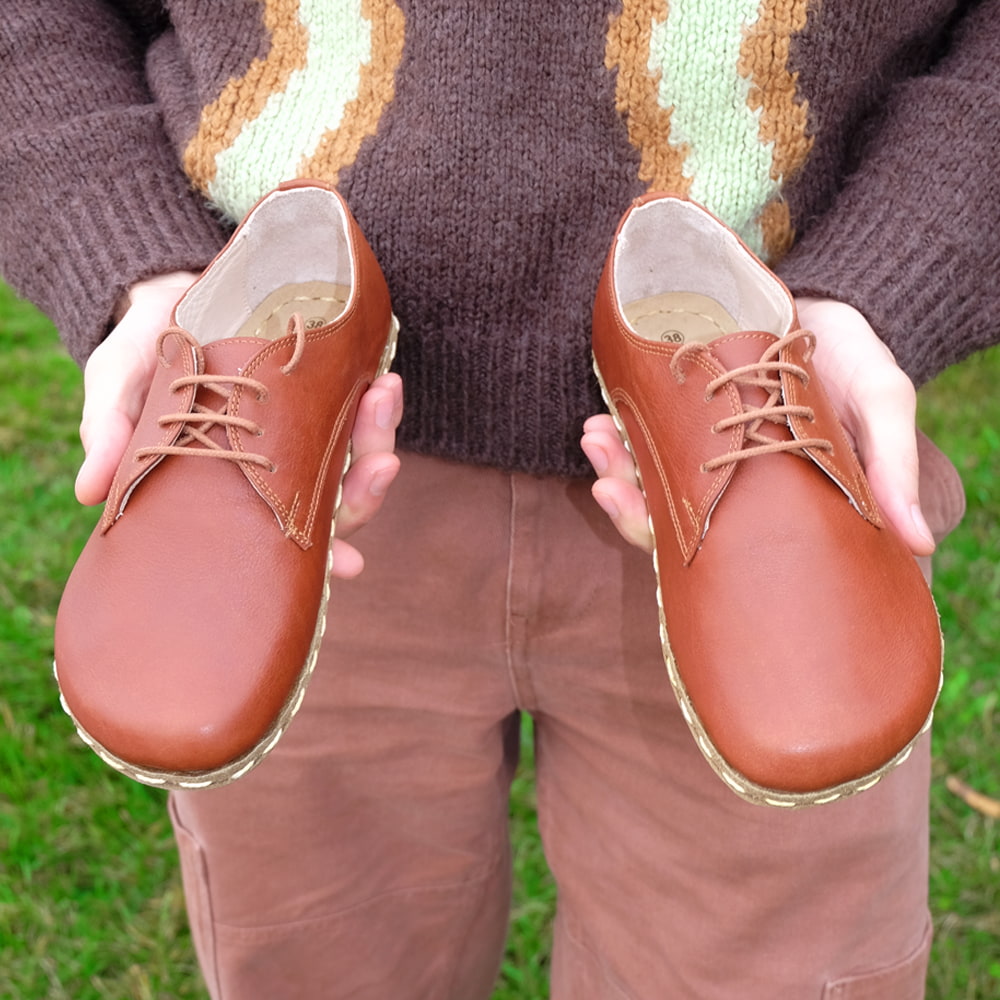 Grounding & Earthing Barefoot Lace-Up Shoes for Men