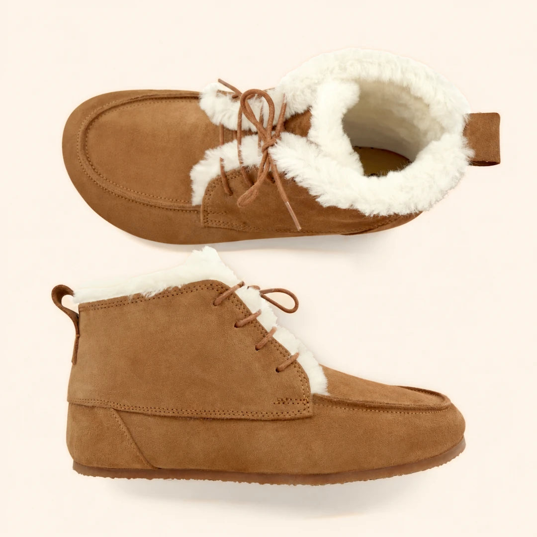 Grounding & Earthing Barefoot Shearling Moc-Toe Boots for Men