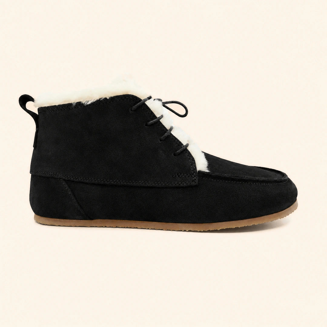 Grounding & Earthing Barefoot Shearling Moc-Toe Boots for Men