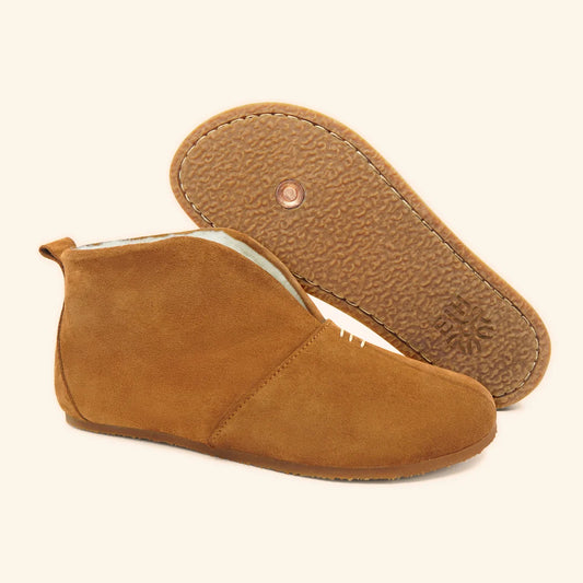 Grounding & Earthing Barefoot Shearling Slip-On Boots for Women