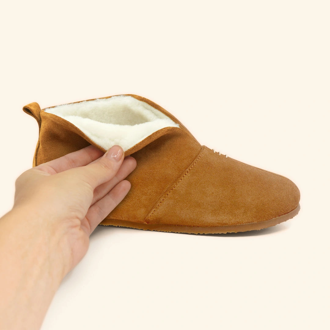 Grounding & Earthing Barefoot Shearling Slip-On Boots for Women