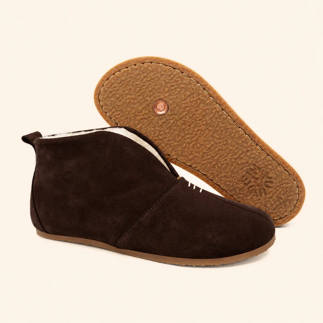 Grounding & Earthing Barefoot Shearling Slip-On Boots for Women