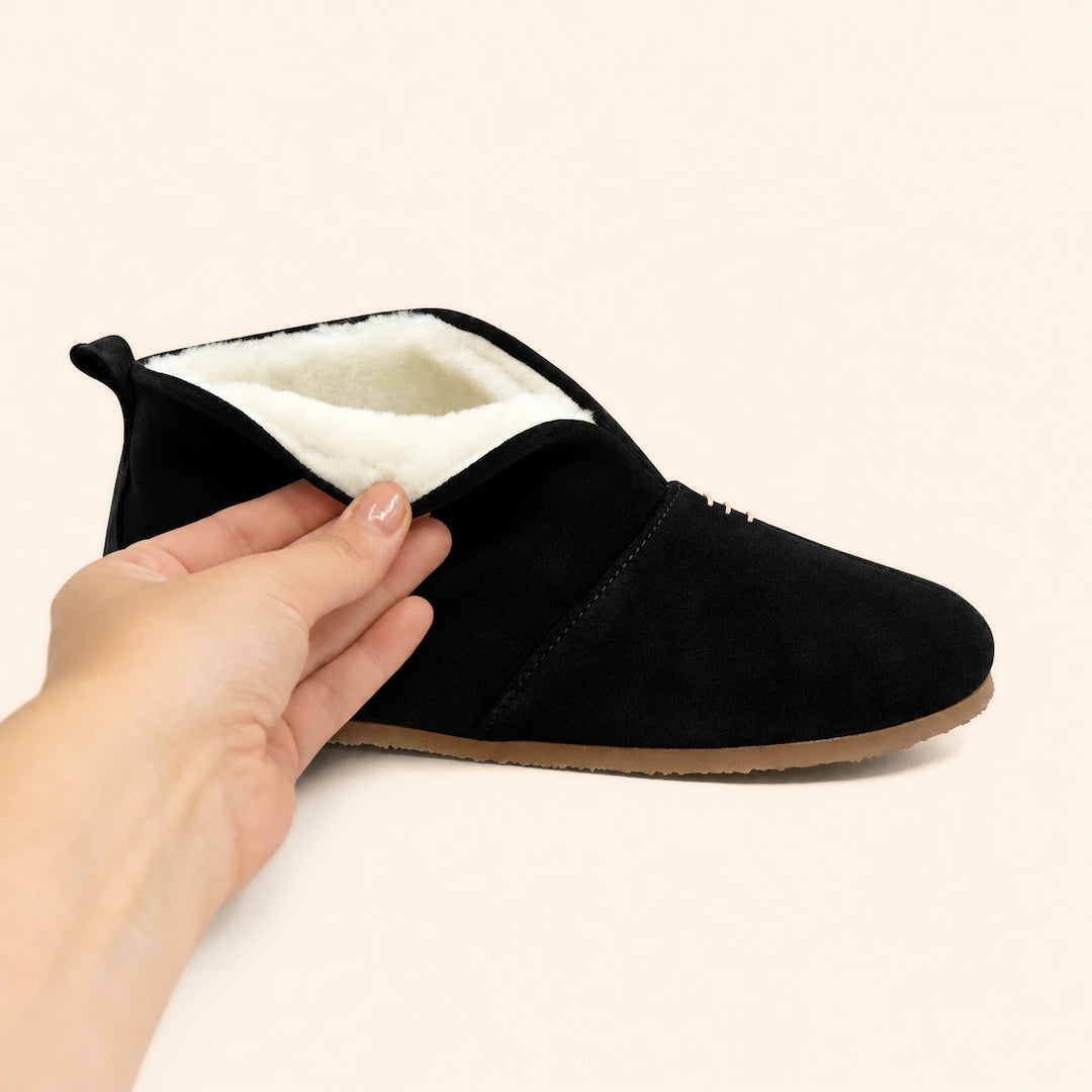 Grounding & Earthing Barefoot Shearling Slip-On Boots for Women
