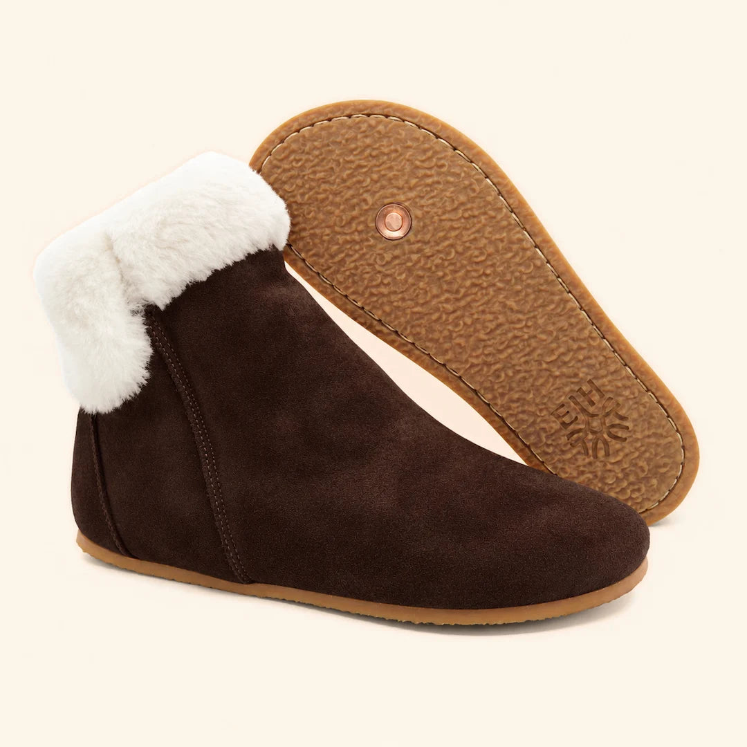 Grounding & Earthing Barefoot Shearling Cuff Boots for Women
