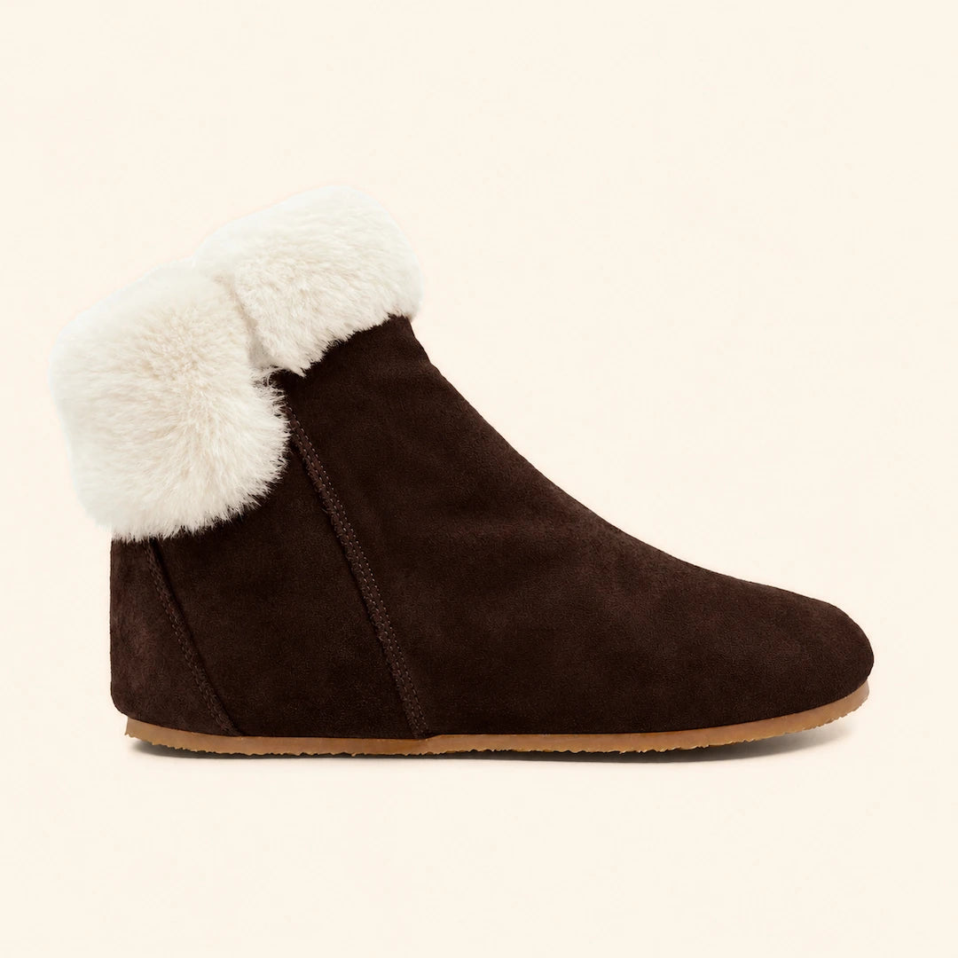Grounding & Earthing Barefoot Shearling Cuff Boots for Women